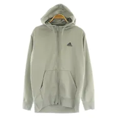 アディダス adidas 18AW MUSTHAVES ライトスウェット フルジップパーカー バックプリント M グレー /MY ■OS