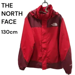 ノースフェイス マウンテンパーカー ハイベント レッド 切替 キッズ 130cm ナイロンジャケット フード付き 防水 撥水 アウトドア 通学 韓国 男の子 女の子 子ども 子供 THE NORTH FACE Kids HyVent Jacket Red