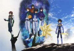 [중고] 포스터 집합(사절) A2 사이즈 신작 포스터 [기동전사 건담 00(더블 오) VEDA-MOBILE SUIT GUNDAM 00"Ultimate"ART WORKS & ILLUSTRATIONS] 애니메이트 온라인·무빅 통판