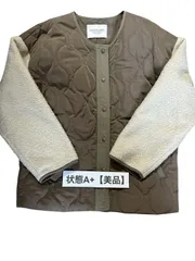【美品】 アーバンリサーチ サニーレーベル URBAN RESEARCH Sonny Label キルティング ボア切り替え スナップジャケット FREE
