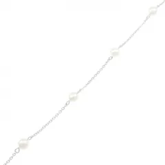 K18WG 淡水パール ブレスレット