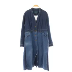 【中古】リン WRINN デニムコートリメイク ノーカラー 38 インディゴ 12221-01001 /CX ■OS ■SH レディース リン WRINN デニムコートリメイク ノーカラー 38 インディゴ 12221