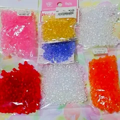 5ミリ 5mm そろばん型 ソロバン型 アクリルビーズ まとめ売り アソート⑤