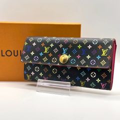 可愛さ弾ける黒マルチ】 LOUIS VUITTON ルイヴィトン 長財布