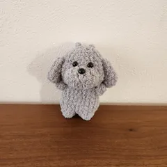<完成品>あみぐるみケース トイプードル(グレー)