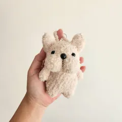 【受注製作】あみぐるみケース・携帯ポリ袋ケース(フレンチブルドッグ)