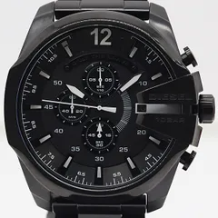 新品同様  保/箱付 稼働 美品 ディーゼル クロノグラフ DZ-4283 QZ ブラック文字盤 メンズ腕時計 2000000 11NBG ABC17377 SMZ