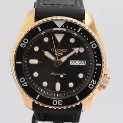 新品同様 保/箱付 稼働 セイコー 5スポーツ 4R36-07G0 AT/自動巻 ブラック文字盤 メンズ腕時計 2000000 11NBG MTY ABC17439