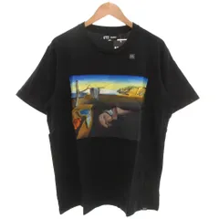 ユニクロ UNIQLO UT  MoMA コラボ タグ付き 22SS アートアイコンズ プリントTシャツ XXL 半袖 クルーネック ダリ 記憶の固執 黒 ブラック /GV