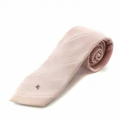 バーバリーブラックレーベル BURBERRY BLACK LABEL ネクタイ レギュラータイ シルク ストライプ柄 ピンク /BB ■OF