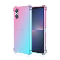 【即日発送】軽量 落下防止 全面保護 SOG14適用クリアTPUソフトケース docomo SO-52E VI SO-52E 10 10 Xperia au Xperia 耐衝撃 SOG14用スマホ透明保護カバー 四角エアクッション グラデーションカバー ピン