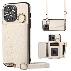 【即日発送】iPhone14 スマホケース Pro Pro Max Max 用の 用の カバー 用の PUレザー ショルダー 首掛け マックス 斜めかけ プロ マグネット式 14 ICカード収納 14 鏡付き アイフォン 写真入りポケット 肩掛け 調節可能な