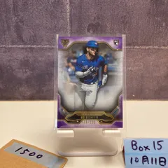 2020 Topps Bo Bichette 288/299 Toronto Blue Jays Triple Threads purple RC ルーキー Rookie カード
