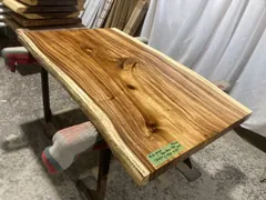 モンキーポッド9326 一枚板無垢 乾燥材 1340x740-800-790x49mm カウンター センターテーブル ダイニングテーブル