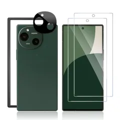 【新着商品】硬度9H 気泡ゼロ 衝撃吸収 貼り付け簡単 飛散防止 ガイド枠付き 1枚 指紋防止 カメラフィルム + 画面鮮やか高精細 2枚 ガラスフィルム ラウンドエッジ処理 対応 R9（SH-51E） 保護フィルム 【2+1枚セット】AQUOS