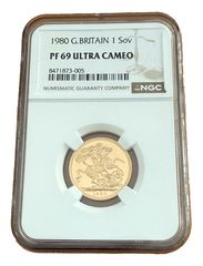 準最高鑑定 NGC-PF69 ヤングエリザベス ソブリン 1980 - メルカリ