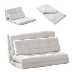  ソファーベッド ソファベッド ローソファー 2人掛け マルチに使える3WAY 幅108cm 6段階リクライニング クッション付き 座椅子 1人掛け 2人掛け ソファ 折りたたみ 折り畳み コンパクト 折りたたみベッド   