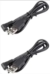 バートル バッテリー ケーブル 空調 BURTLE エアクラフト USB 充電ケーブル 空調作業服 充電器 ファン付き作業服 AC100 AC130 AC140 AC160 AC210 AC230 AC260 (2本セット) [黒2本セット]