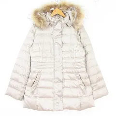 ニューヨーカー NEWYORKER ダウンコート チャイニーズラクーン ファー 11AR ベージュ kz13748