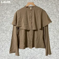 LAUIR 長袖シャツ フロントボタン 二重襟 Mサイズ