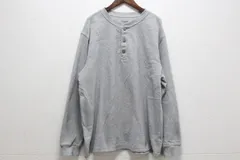L.L.Bean エルエルビーン ヘンリーネック 長袖カットソー グレー Lサイズ メンズ 12-K125/1/TC