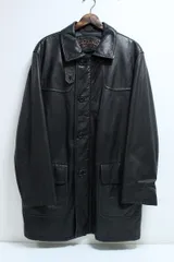 WARMCOMPANY レザーコート ジャケット ブラック 黒 サイズ48 12-F113/1/100