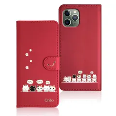 【数量限定】友達 贈り物 美しい 滑り防止 の耐久性 - 防水 ケース ケース ケース ケース iPhone11プロ 薄型 iPhone11pro スマホケース pro いphone11 5.8インチ対応 レッド うれしい気持ち エンボス加工猫柄 シンプルなの