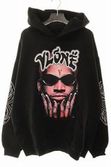 【中古】ヴィーローン VLONE × DENNIS RODMAN HOODIE BLACK XL デニス・ロッドマン プリント パーカー 251207 ヴィーローン VLONE × DENNIS RODMAN HOODIE BLACK XL デニス