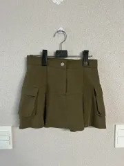 カーキ カーゴ ミニスカート