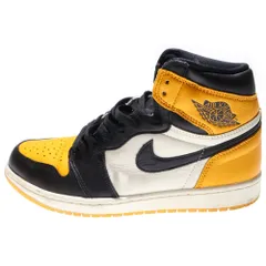NIKE (ナイキ) AIR JORDAN 1 RETRO HIGH OG TAXI エアジョーダン 1 レトロ タクシー ハイカットスニーカー イエロー/ブラック US9.5/27.5cm 555088-711