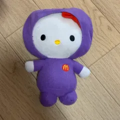 マクドナルド ハッピーセット ハローキティ ぬいぐるみ 紫 フード