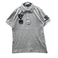 サイズ：5 PEARLY GATES パーリーゲイツ  フロッキープリント 半袖ポロシャツ  グレー系 [240101566123] ゴルフウェア メンズ ストスト