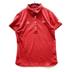 サイズ：L CALLAWAY キャロウェイ ×メルセデスベンツ 半袖ポロシャツ 花柄 レッド系 [240101566417] ゴルフウェア レディース ストスト