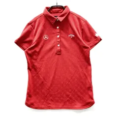 サイズ：L CALLAWAY キャロウェイ ×メルセデスベンツ 半袖ポロシャツ 花柄 レッド系 [240101566417] ゴルフウェア レディース ストスト