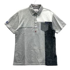 サイズ：04 TOVHO トヴホ  半袖ポロシャツ ボタンダウン  グレー系 [240101567164] ゴルフウェア メンズ ストスト