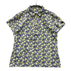 サイズ：2 JACK BUNNY ジャックバニー ; 半袖ポロシャツ 花柄 ネイビー系 [240101567565] ゴルフウェア レディース ストスト