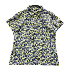 サイズ：2 JACK BUNNY ジャックバニー ; 半袖ポロシャツ 花柄 ネイビー系 [240101567565] ゴルフウェア レディース ストスト