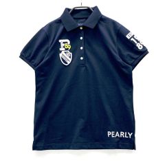 サイズ：1 PEARLY GATES パーリーゲイツ 055-0160402 半袖ポロシャツ  ネイビー系 [240101568171] ゴルフウェア レディース ストスト