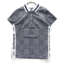 サイズ：0 PEARLY GATES パーリーゲイツ  半袖ポロシャツ 千鳥 ネイビー系 [240101568172] ゴルフウェア レディース ストスト