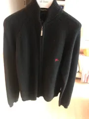 バーバリーブルーレーベル ウールニットジップアップ