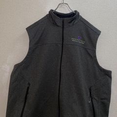 The north faceノースフェイスジップアップベストグレー - メルカリ