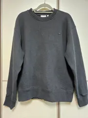 アディダス ブラック 裏起毛パーカー Tシャツ M