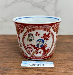 九谷焼】福助猫 招き猫 6号 盛 座布団付 縁起物 置物 Maneki Neko