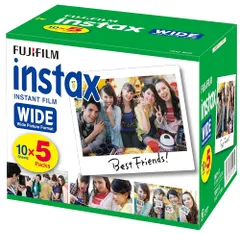 FUJIFILM インスタントカメラ ワイド用フィルム 50枚入 INSTAX WIDE K R 5