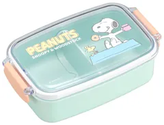 【人気商品】OSK(オーエスケー) 弁当箱 スヌーピー ランチボックス 仕切り付き 500ml 日本製 食洗機 電子レンジ対応 2点ロック パッキン付き 汁漏れ防止 おしゃれ かわいい 抗菌 男女兼用 子供用 大人用 学生 PL-1R