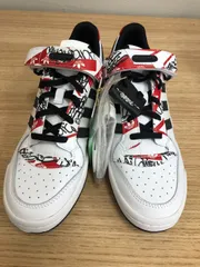 atmos × adidas Forum Low Graffiti 28cm GW3487 フォーラム ロー 限定モデル ホワイト レッド【TP-109】