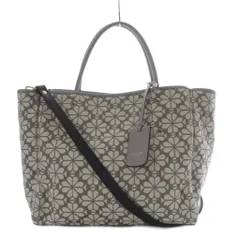 ケイトスペード KATE SPADE フラワージャガード 2wayトートバッグ ショルダーバッグ 斜め掛け グレー /YO23