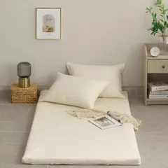 展示品 コットンメモリーフォームトッパー 約100x200x5cm マットレス 寝具 ウレタンフォーム 1枚もの 平形 【中古】/515126在★2のサムネイル