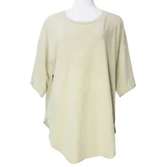 アール ジュビリー R JUBILEE 半袖 Ｔシャツ カットソー カットオフ ラウンドカット クルーネック 無地 イエロー系 フリーサイズ X