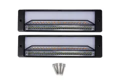 Kanoan LED テール ランプ 流れる ウインカー トレーラー トラック 軽トラ 汎用 12V 24V 兼用 シーケンシャル キャンター エルフ デュトロ アトラス 等 汎用 ライト リア スモール ブレーキ バック (スモーク) [スモーク]